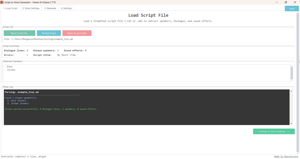 Script to Voice Generator - Hume AI Octave 2