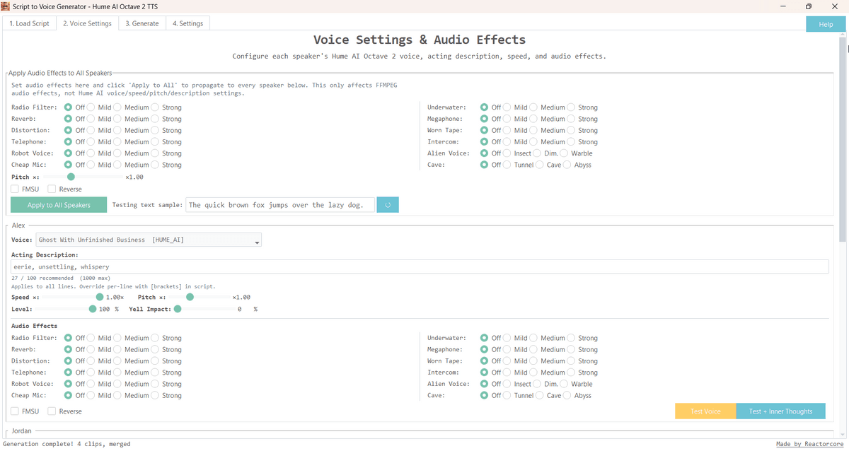 Script to Voice Generator - Hume AI Octave 2
