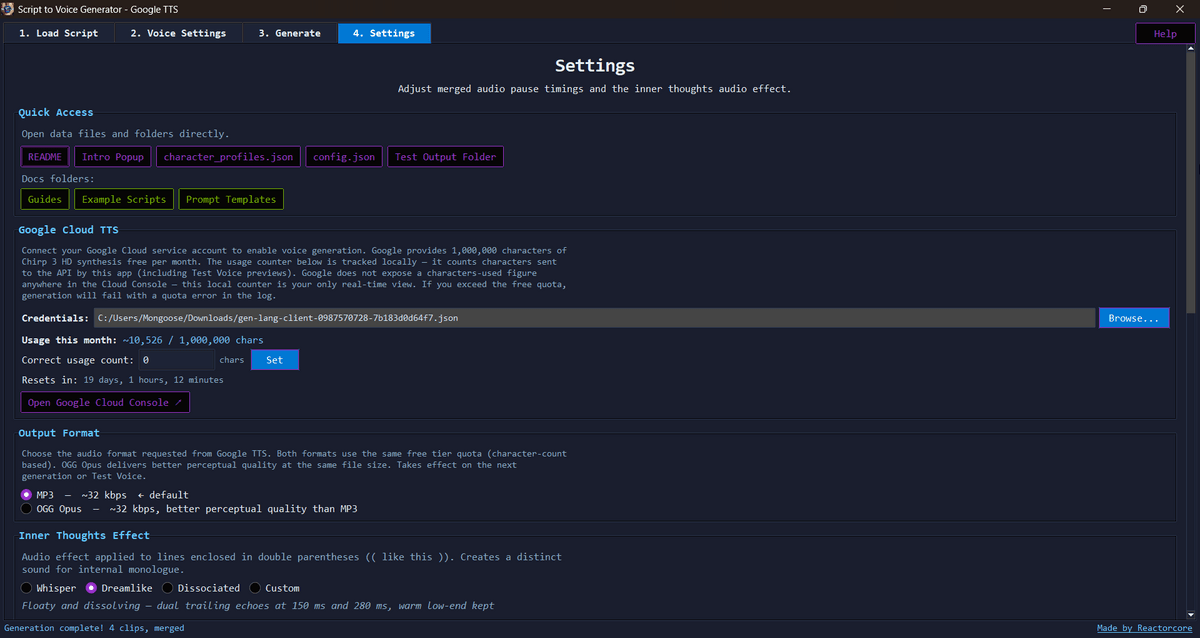 Script to Voice Generator - Google TTS