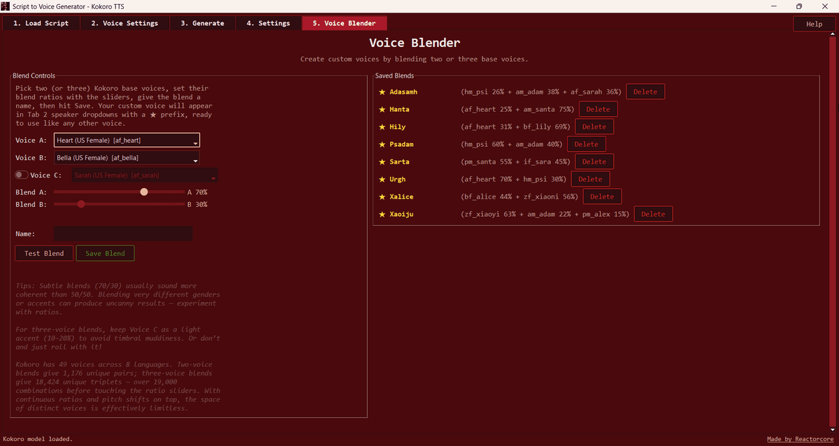 Script to Voice Generator - Kokoro TTS