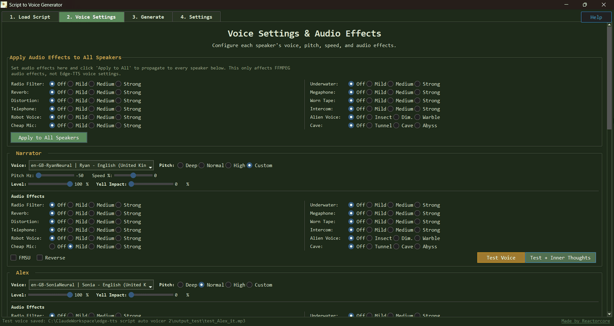 Script to Voice Generator - Edge-TTS