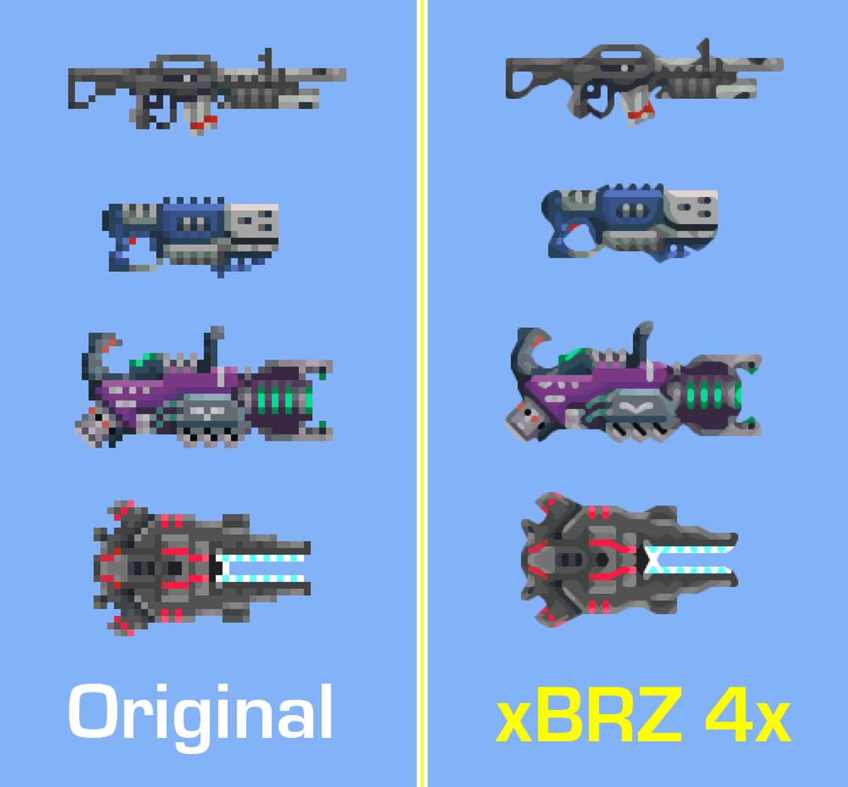 Auto Upscale All Images Using xBRZ 234x
