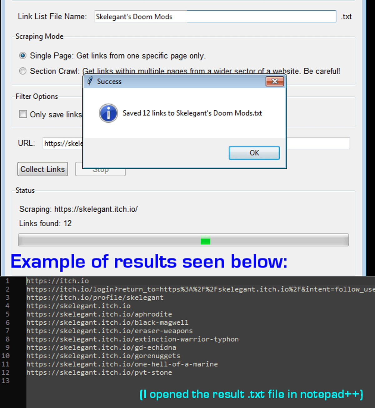 Web Link Collector 1000