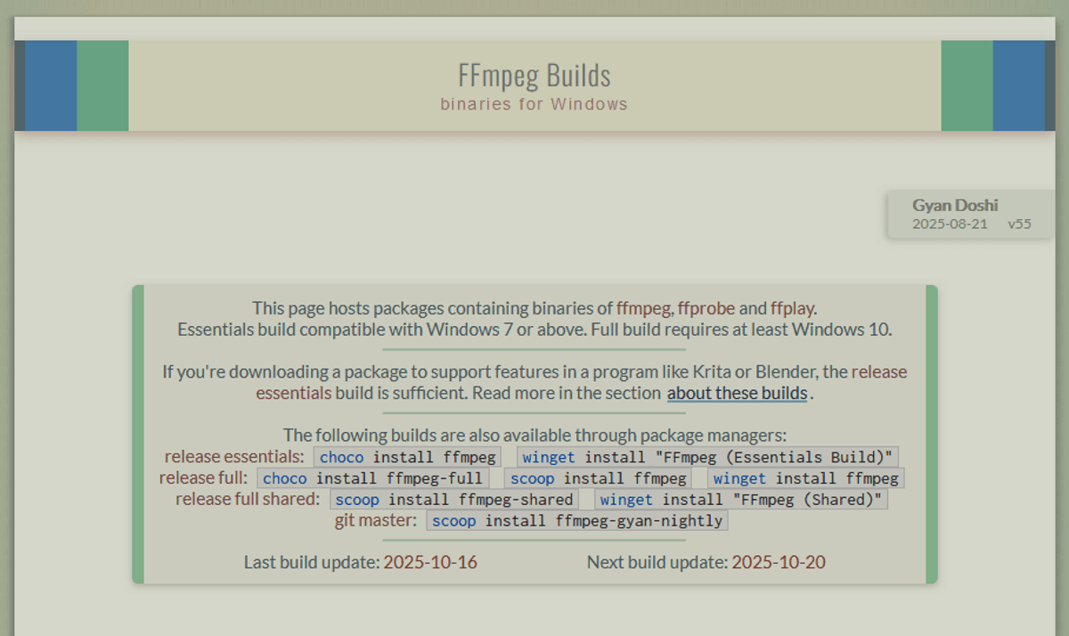 FFmpeg to PATH Installer