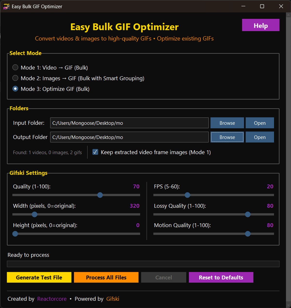 Easy Bulk GIF Optimizer
