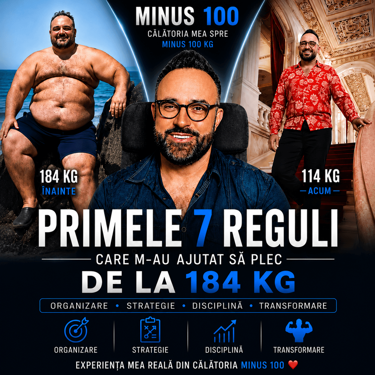 📘 PRIMELE 7 REGULI CARE M-AU AJUTAT SĂ PLEC DE LA 184 KG