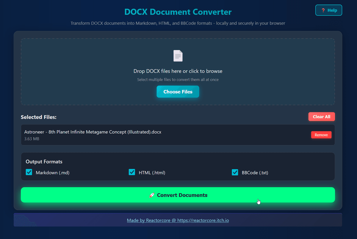DOCX Document Converter