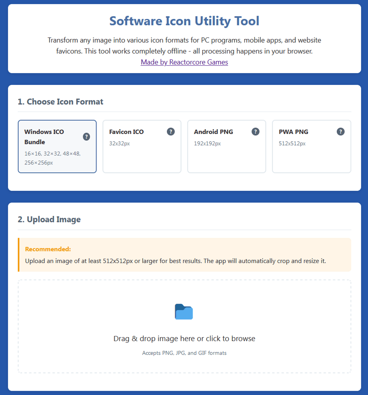 Software Icon Utility Tool
