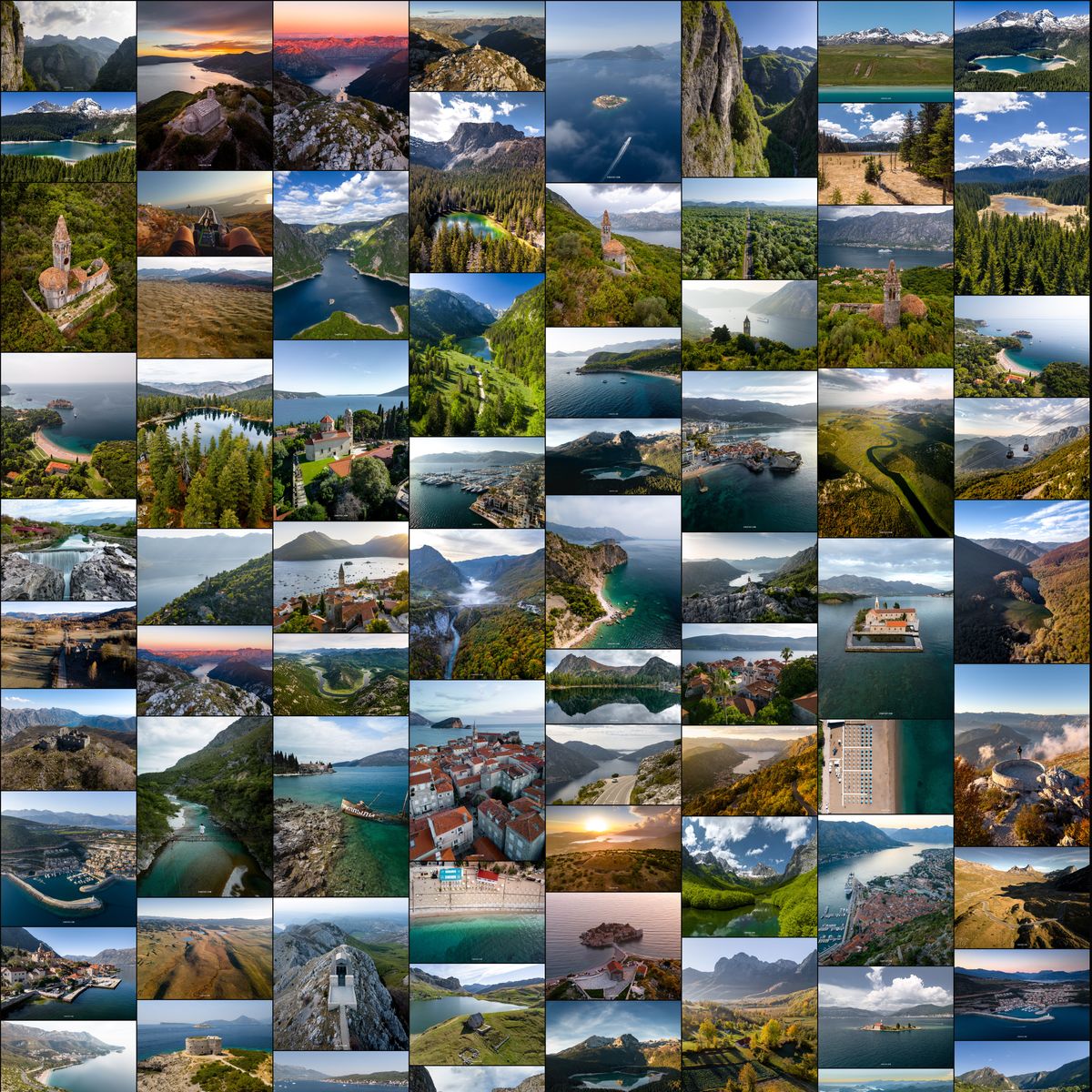 Montenegro Scenic Spots & Routes Map - by sinaysky