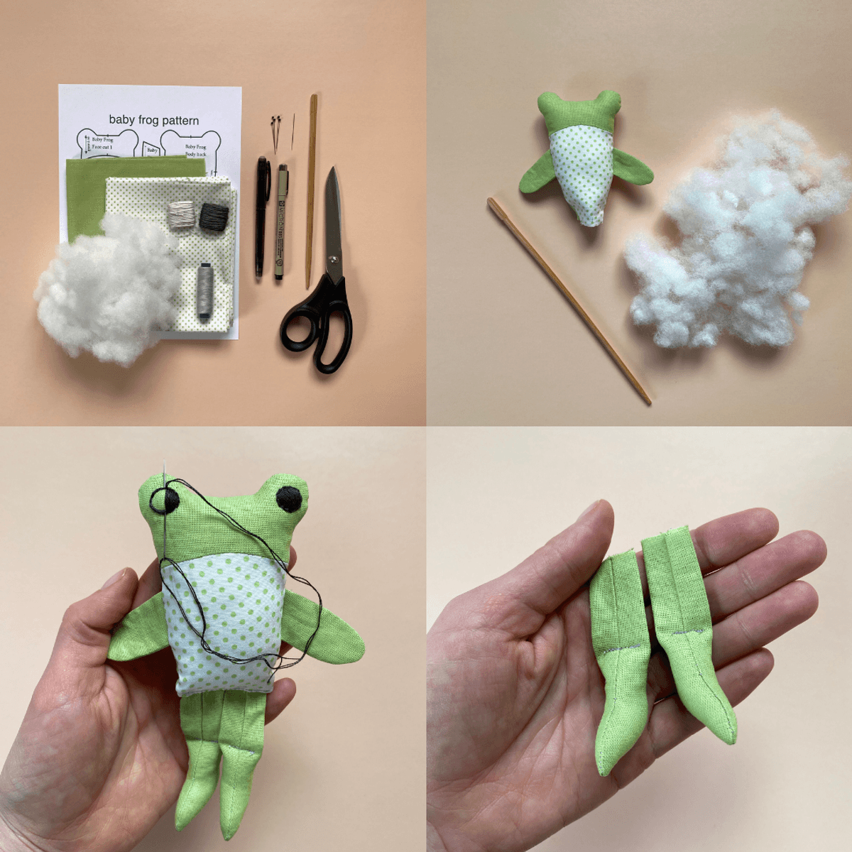Mini Frog (Sewing Pattern PDF) + Video Tutorial