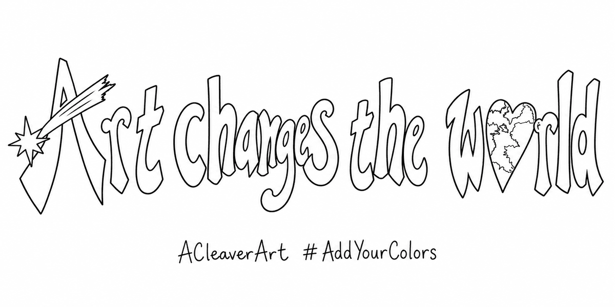 Art Changes the World Coloring Page