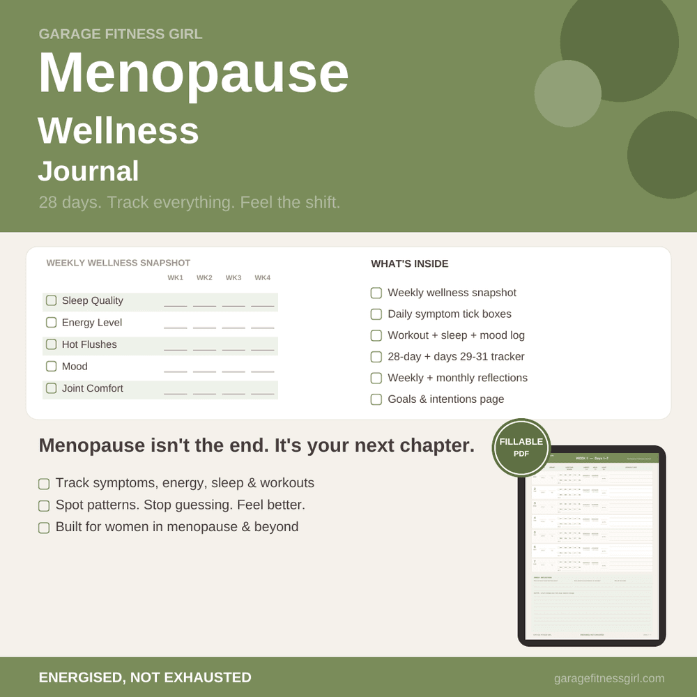 Shop 6 Garage Fitness Girl Menopause Wellness Journal