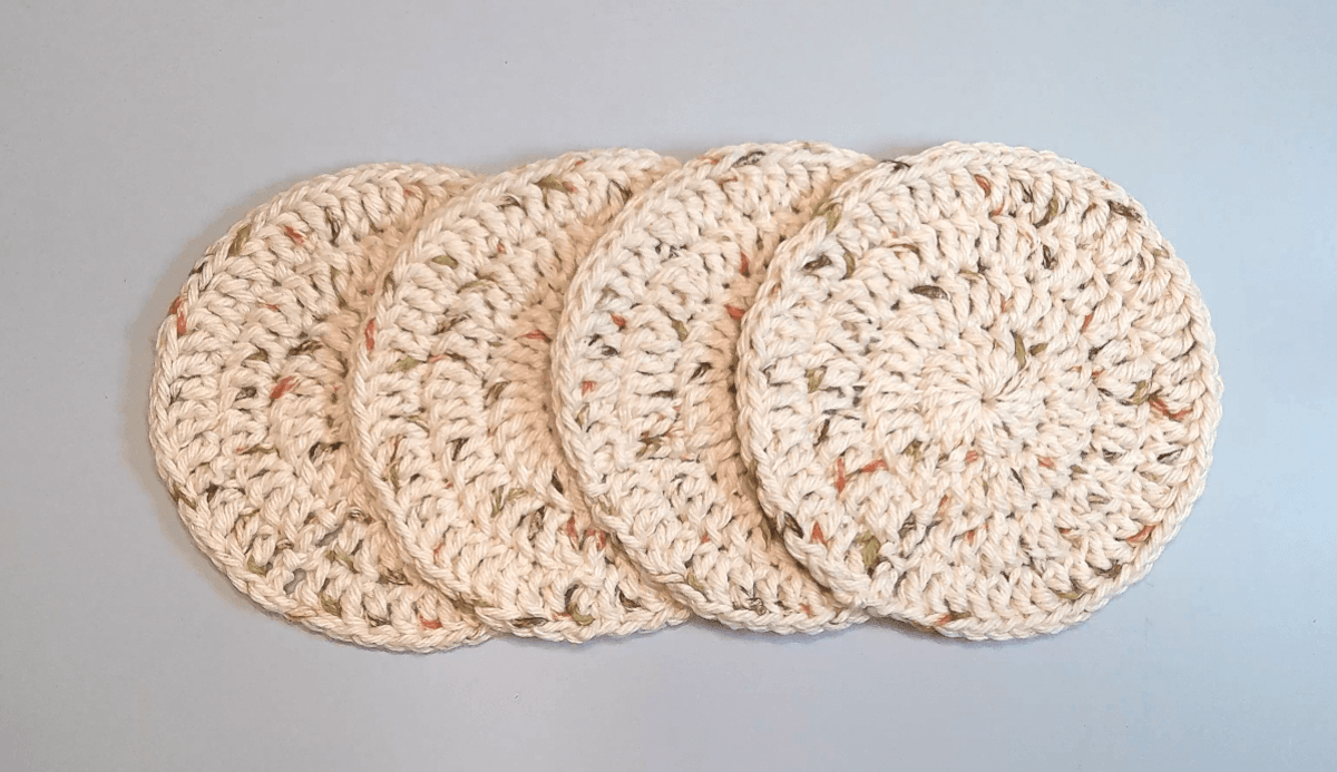 Round Crochet Coaster Pattern — Beginner Friendly | Cottagecore Home