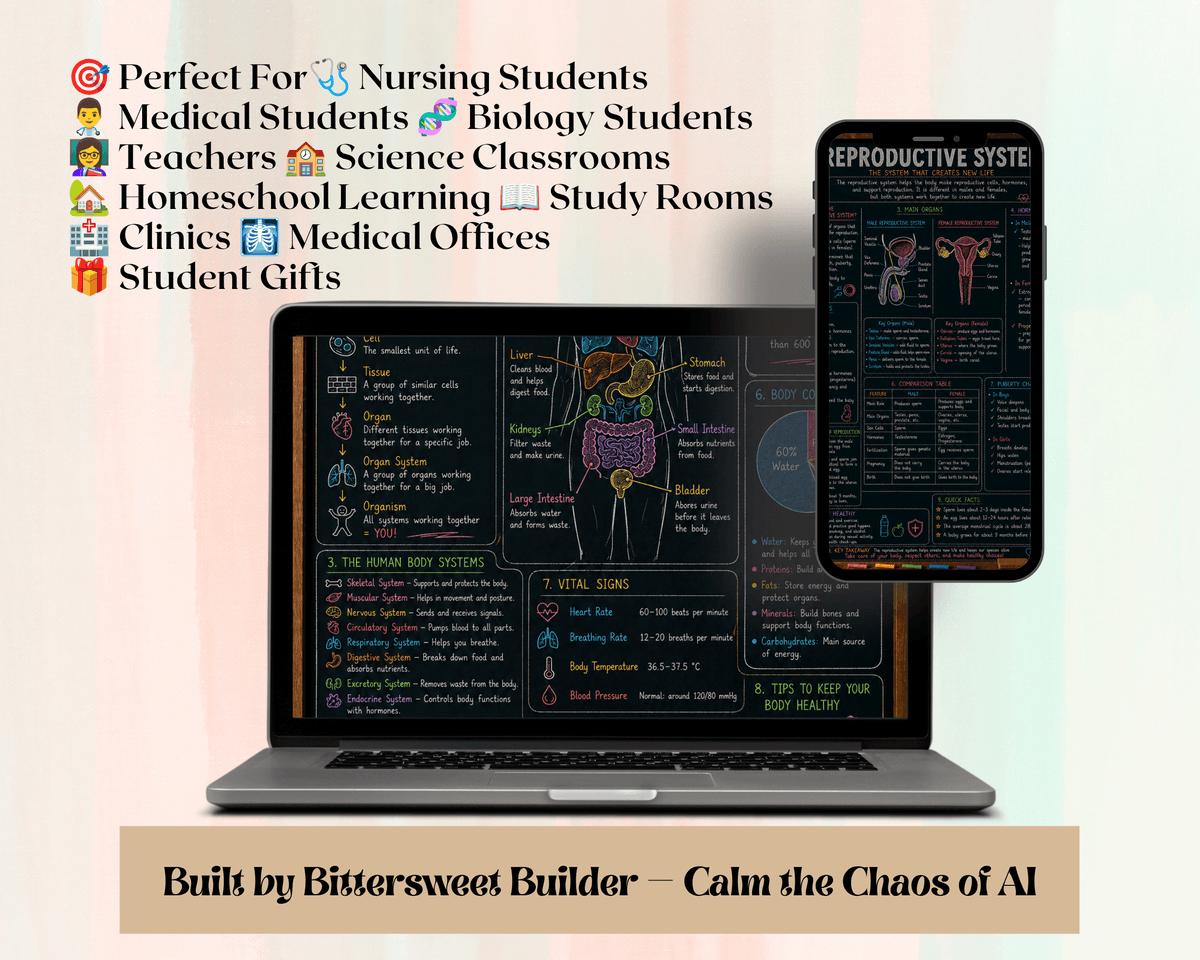 Human Anatomy Chalkboard Bundle