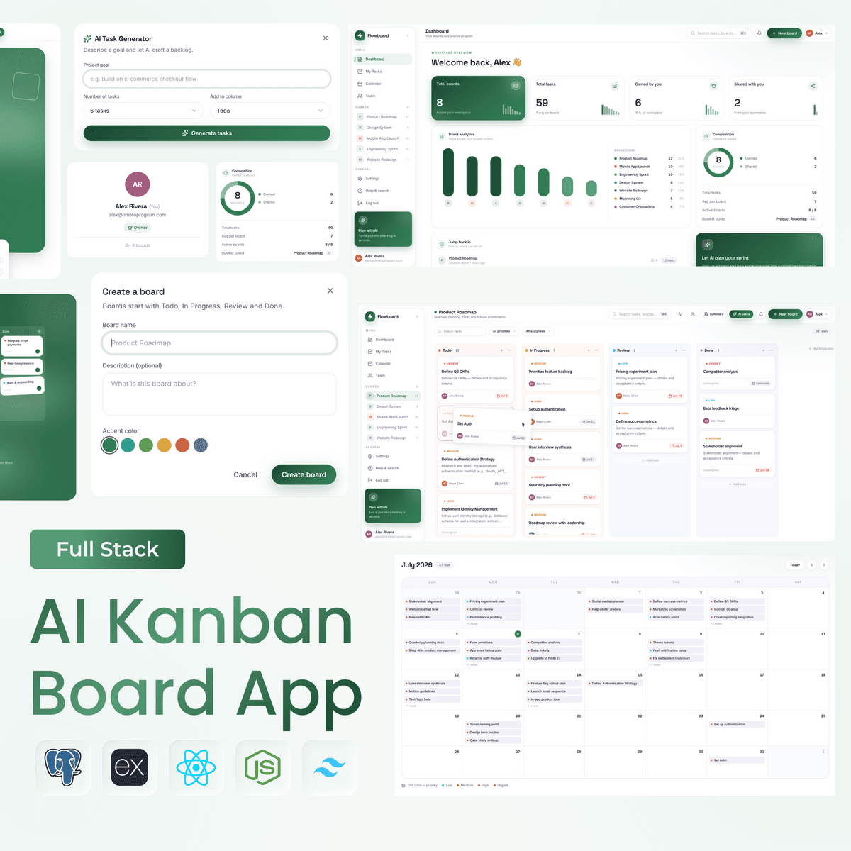 Build a Full-Stack AI Kanban Board App | PERN, React, Node.js, Postgres, Express