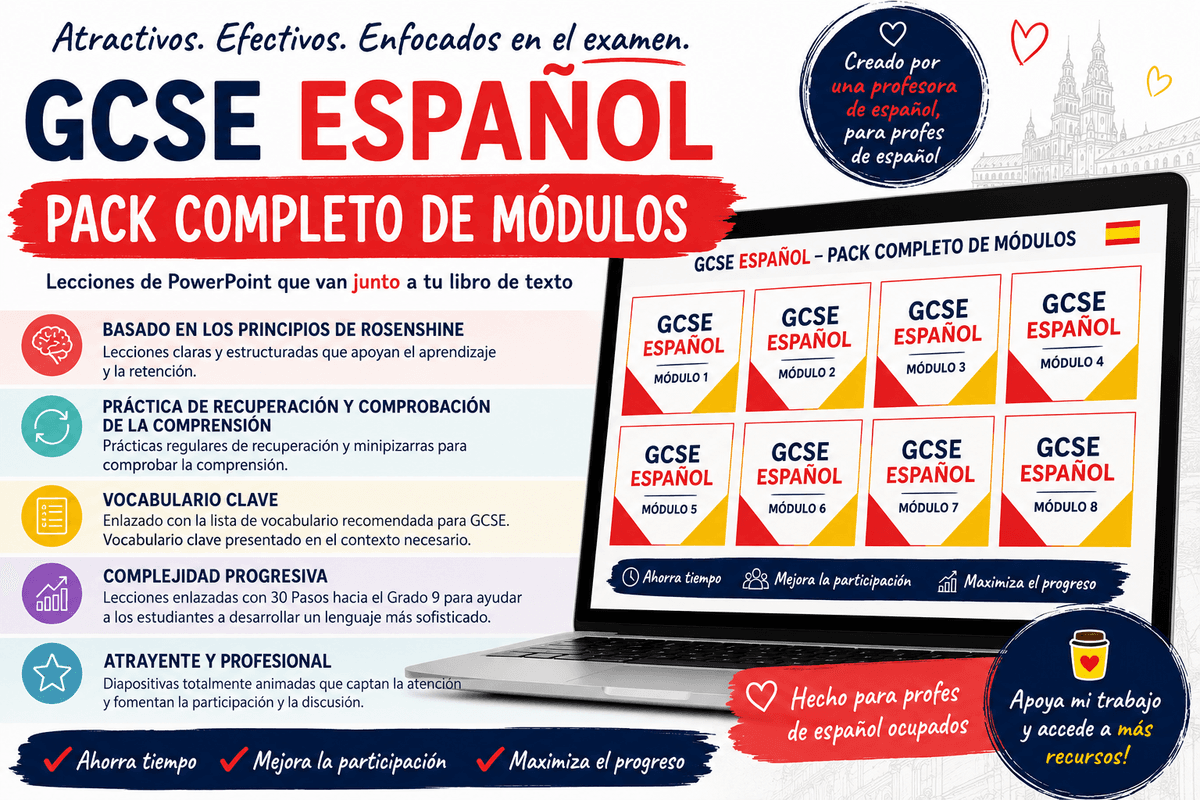 GCSE Spanish ALL Modules ALL Units (aligns with Pearson)