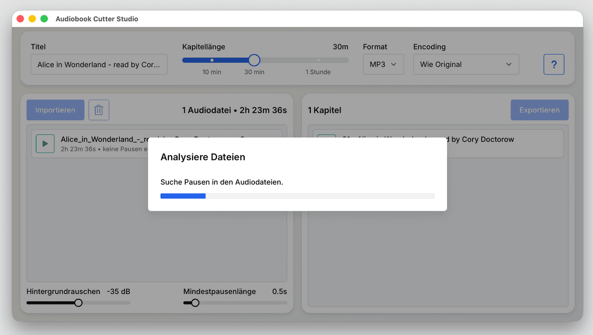 Audiobook Cutter Studio (macOS, multi-language)