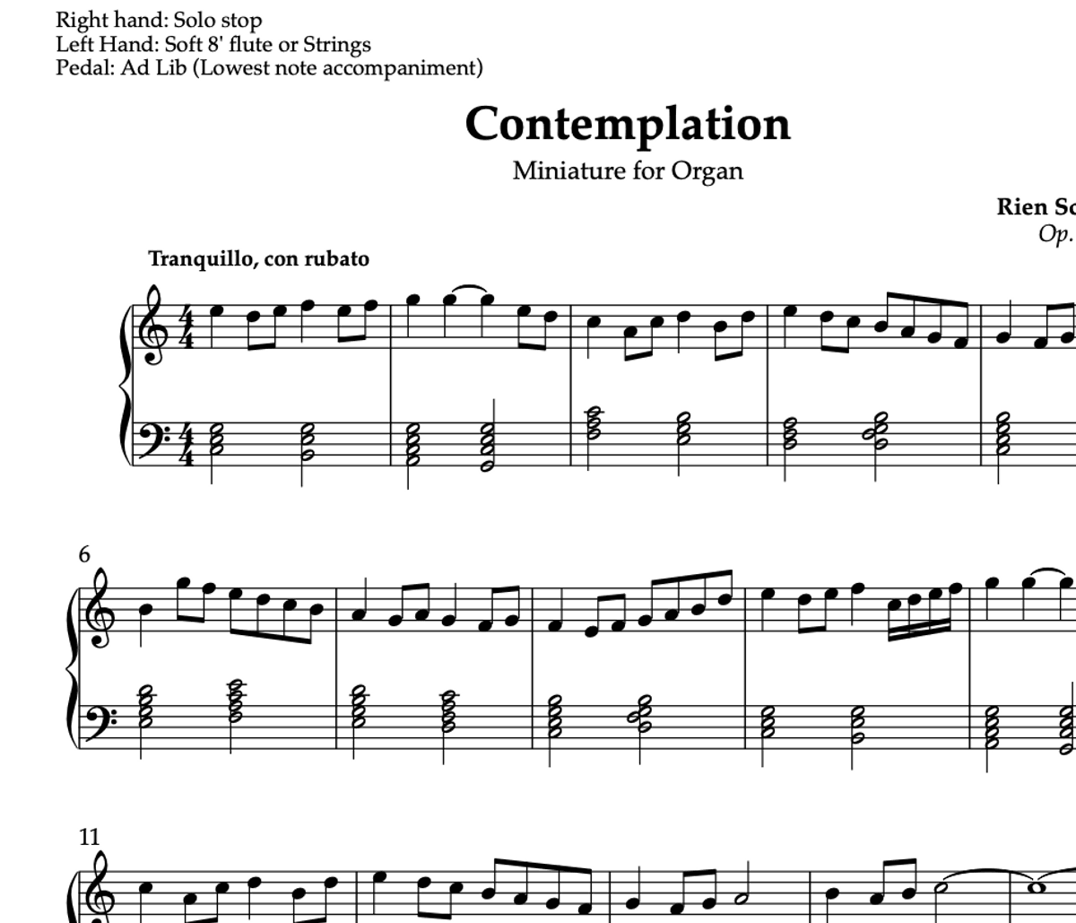 Contemplation (Op. 51)