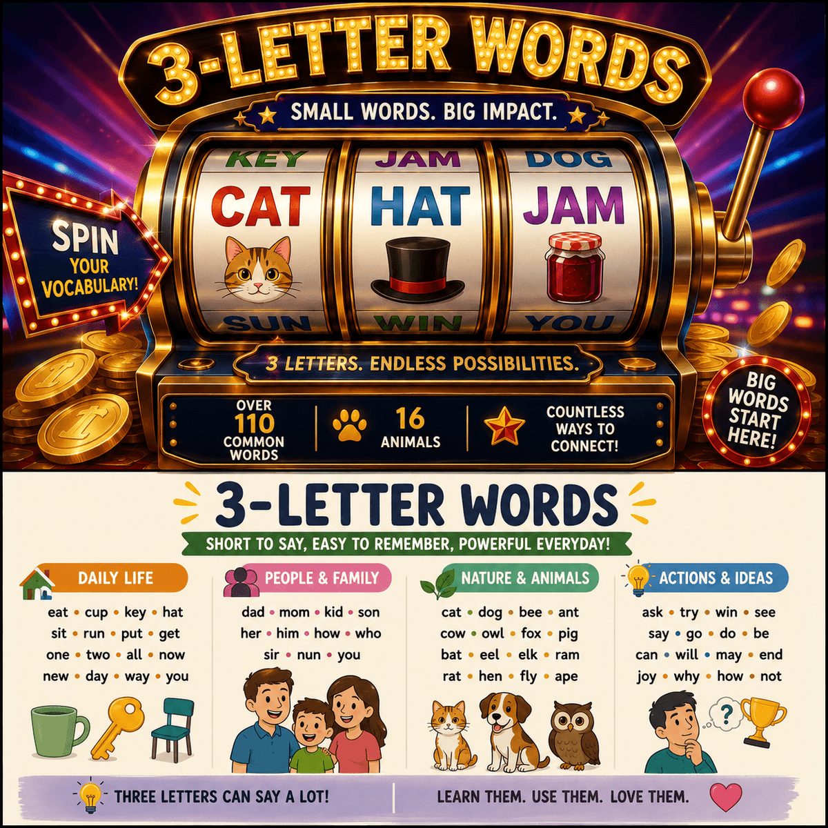 Three-letter English Words