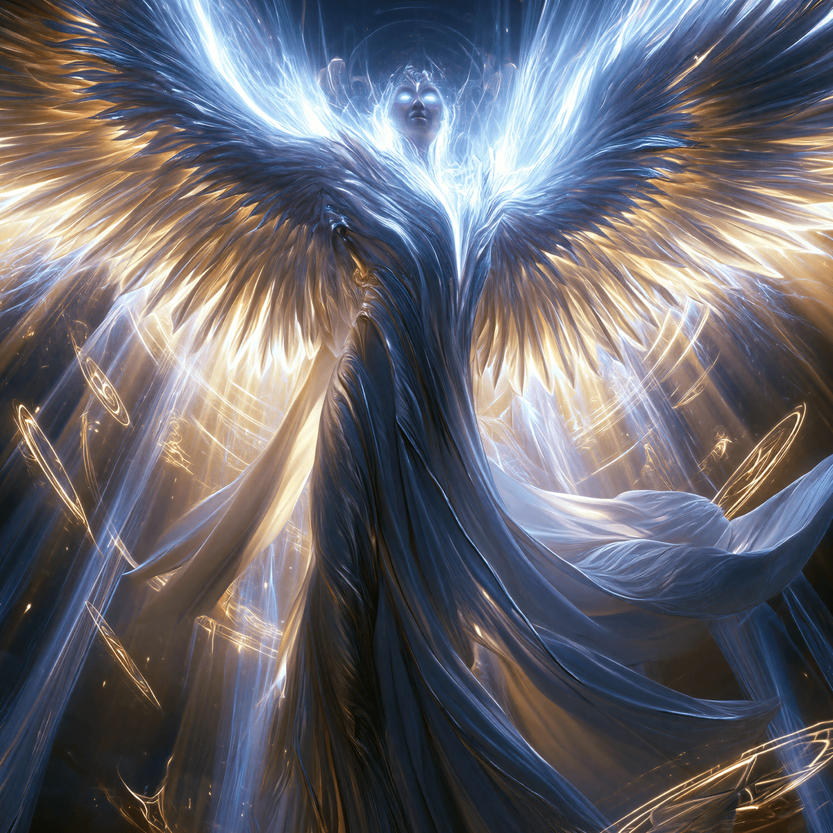 Celestial Archangel of Divine Light — High-Resolution Digital Art