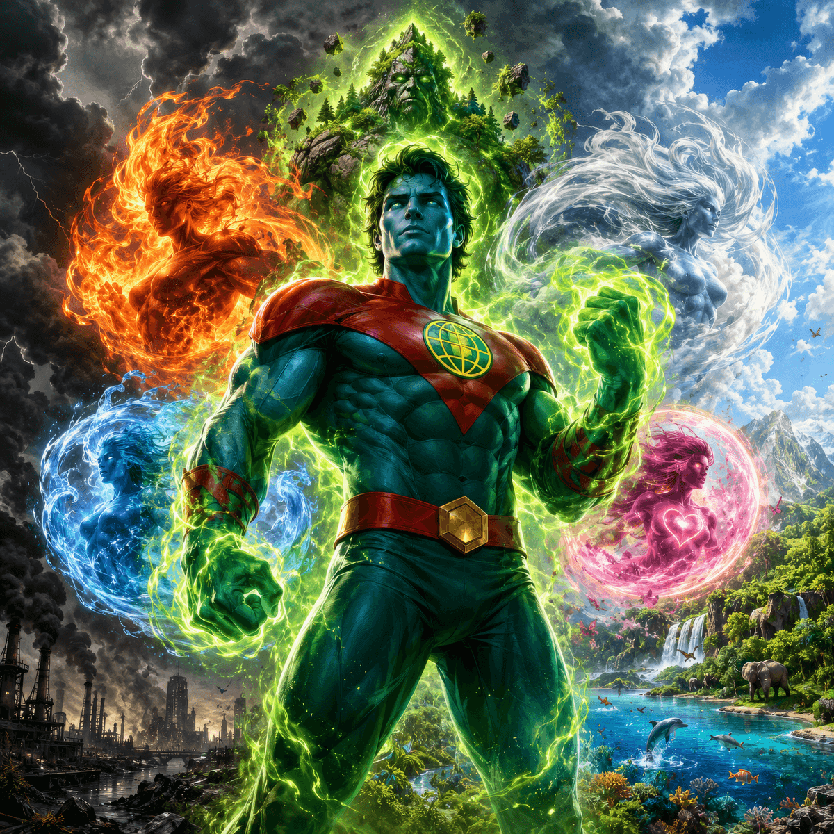 Five Powers Rise — Free PNG Collection