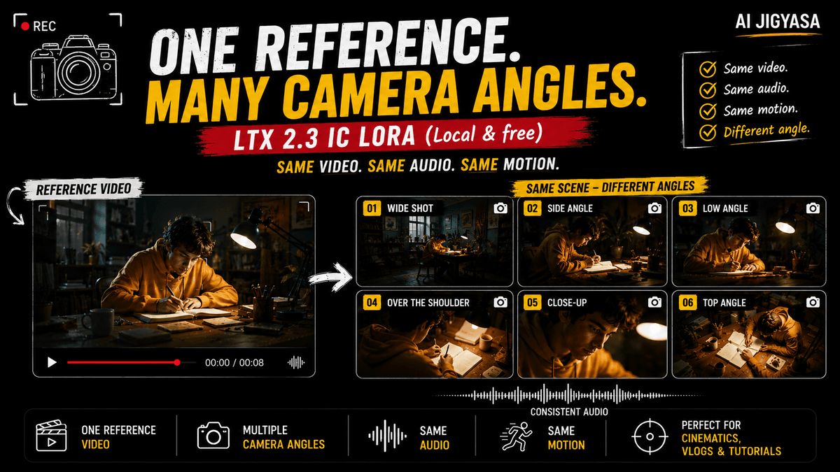 LTX 2.3 Reshoot-multicam Workflow.