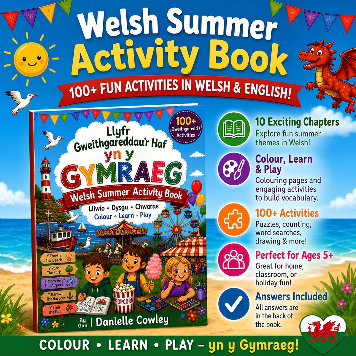 Llyfr Gweithgareddau'r Haf - Summer Activity Book
