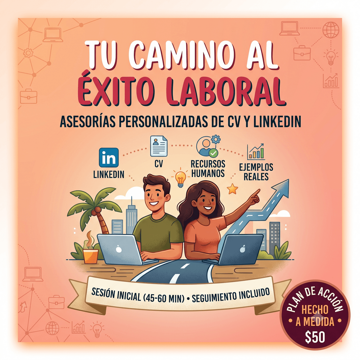 Agenda una asesoria personalizada de 60 minutos +  Guia Descargable