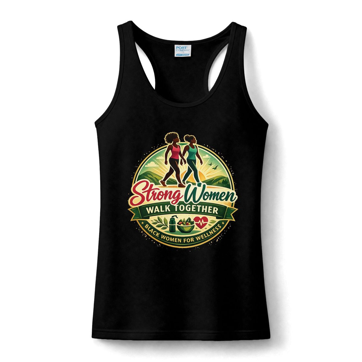 Strong Women Walk Together Tank Top — Women's Fitness Wellness tanktop