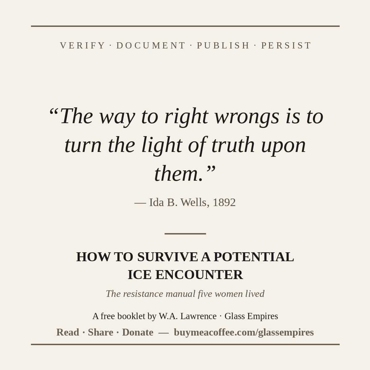 **How to Survive ICE and Defend the Vote: A resistance manual from the lives of five fearless women