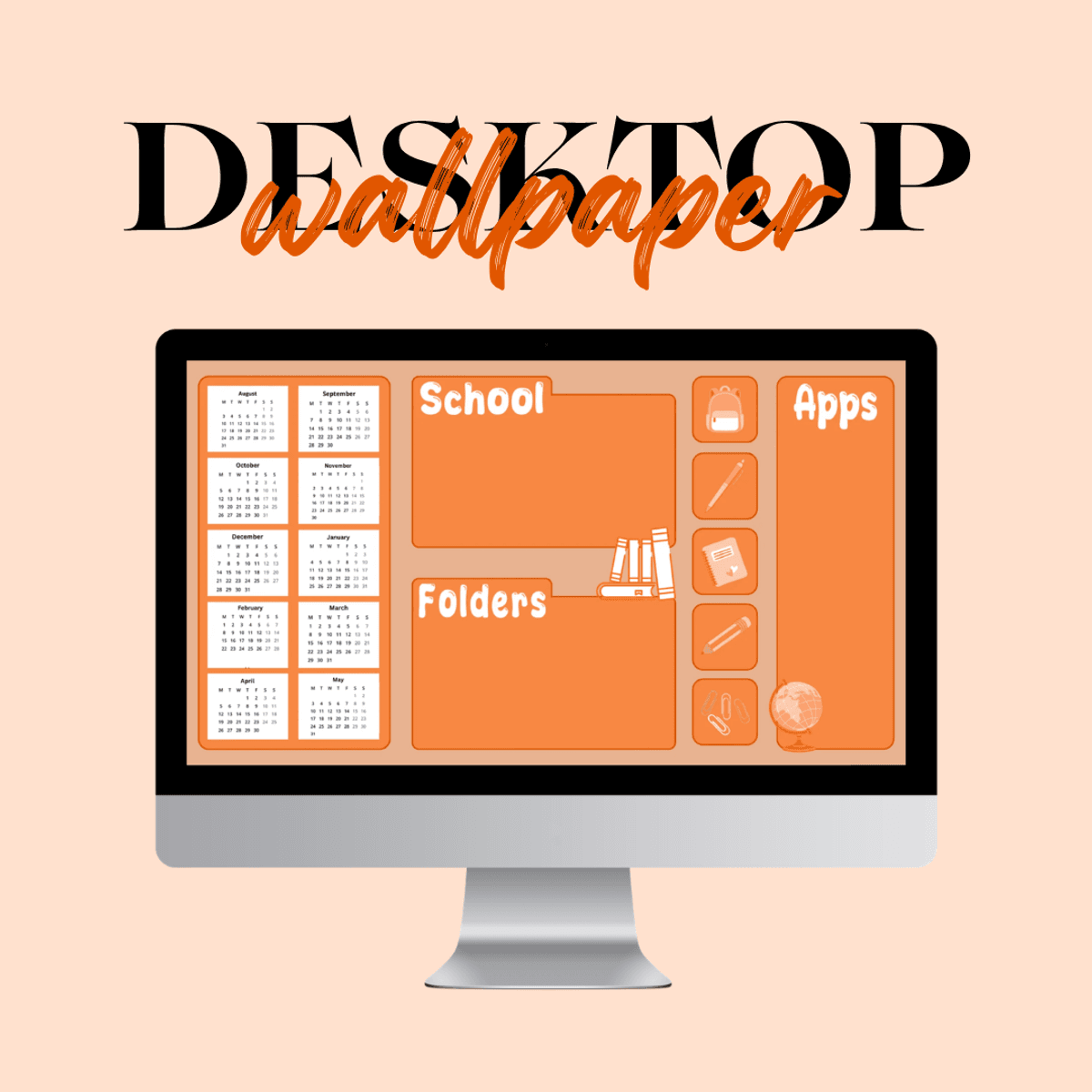 Orange School Desktop Wallpaper