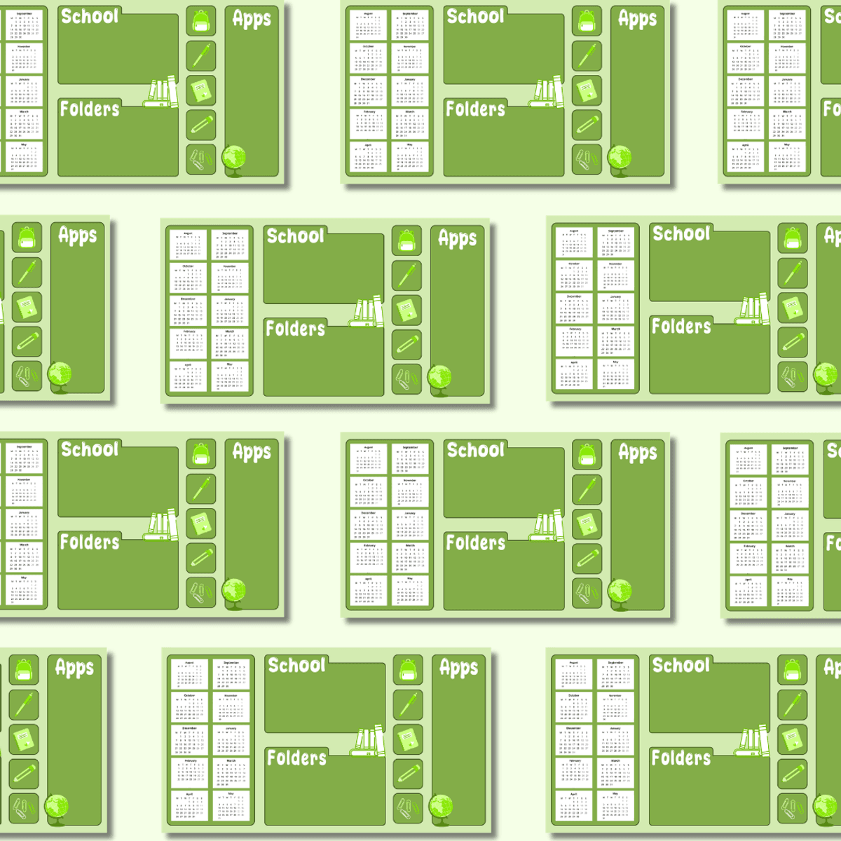 Green School Desktop Wallpaper