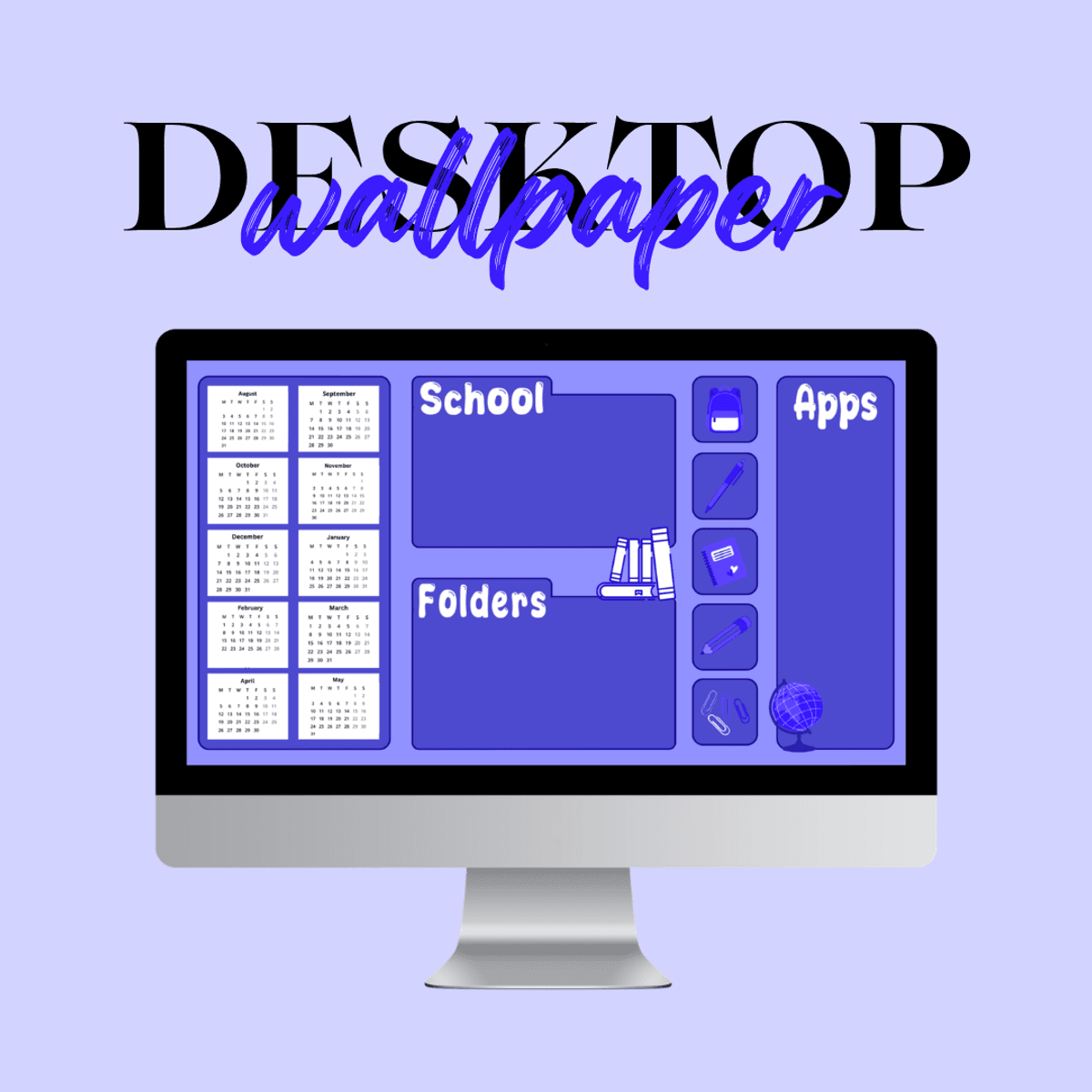 Blue School Desktop Wallpaper