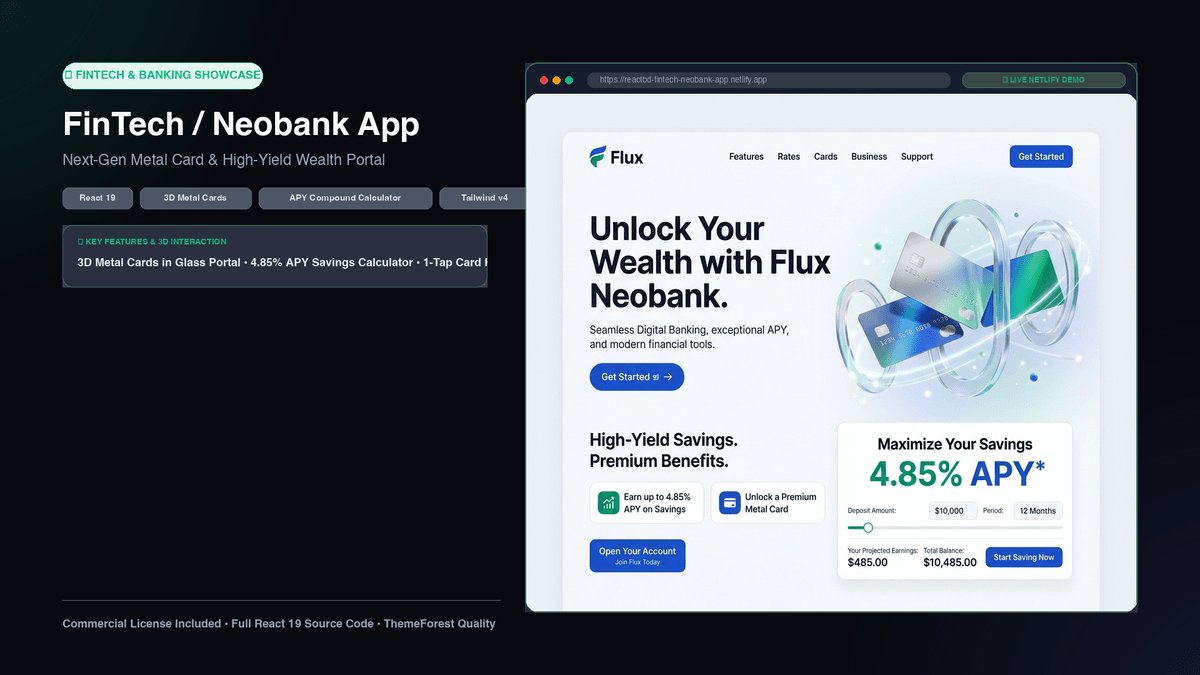 12x Production 3D WebGL React Landing Pages Bundle (Commercial License)