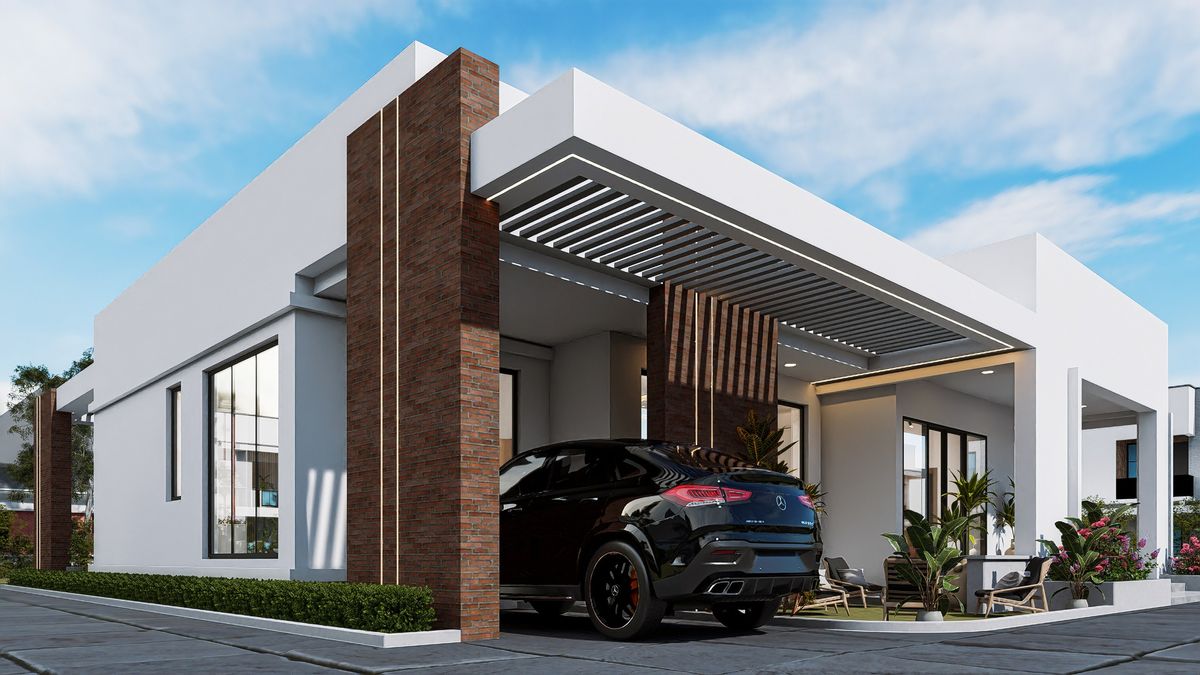 Luxury Modern House Design | 3 Bedroom with Swimming Pool and Home Office | 18m x 21m