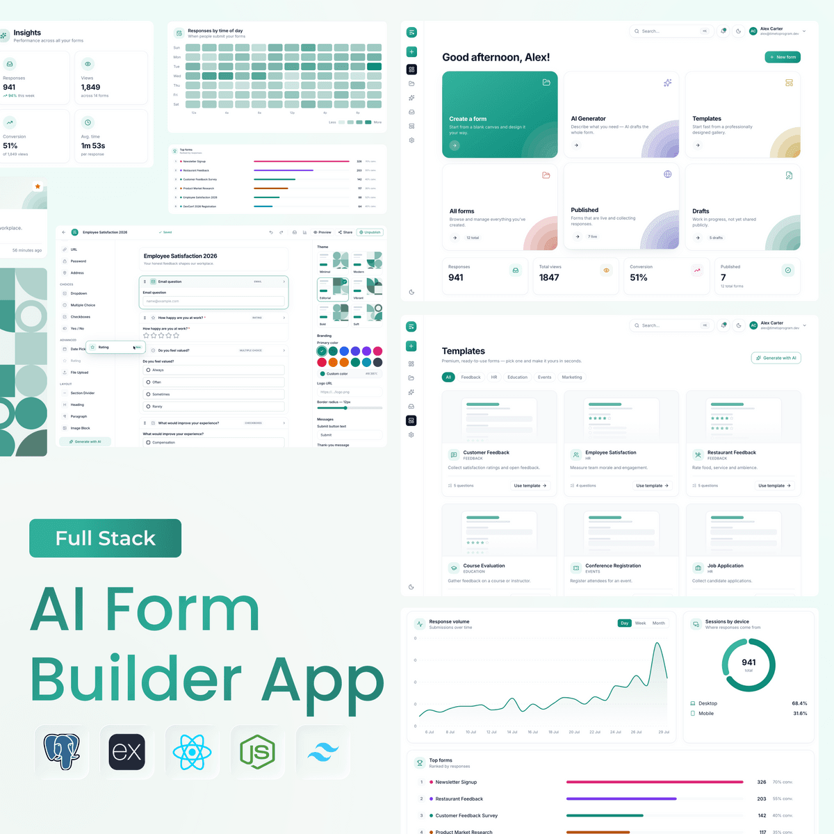 Build a Full-Stack AI Form Builder App | PERN, React, Node.js, Postgres, Express