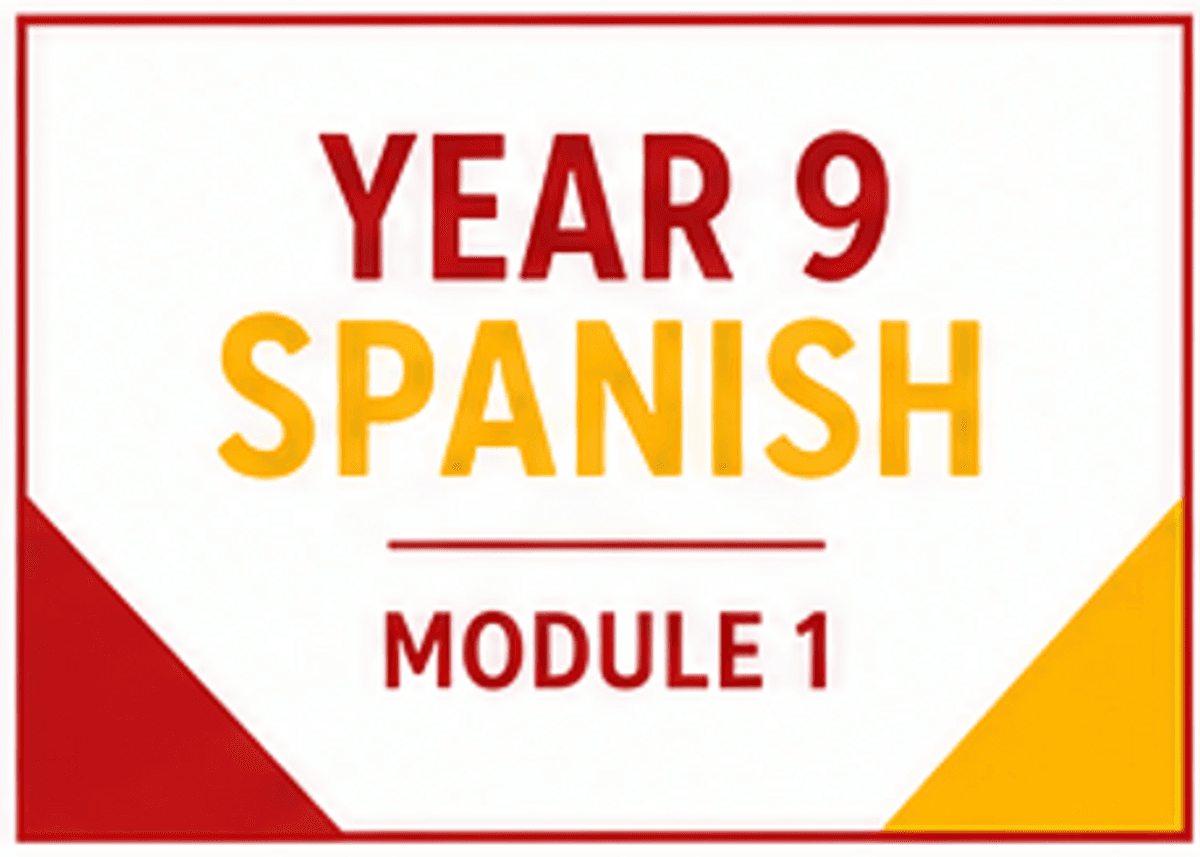 Year 9 Spanish Module 1 Somos así (Viva) - ALL Units
