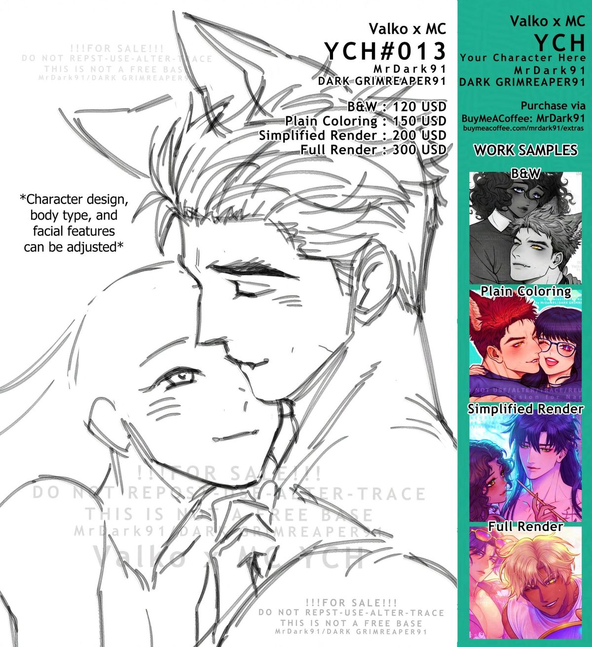 🐺🐾Valko x MC YCH #013 [Love And Deepspace]