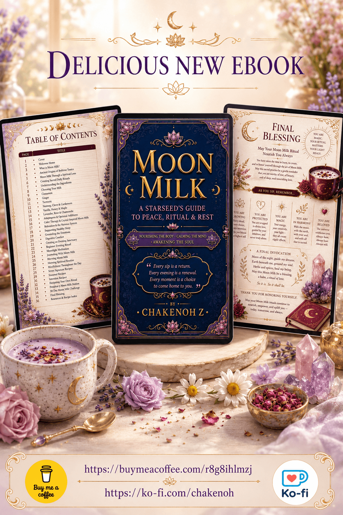 "Moon Milk: A Starseed's Guide" Infographic E-book🌸