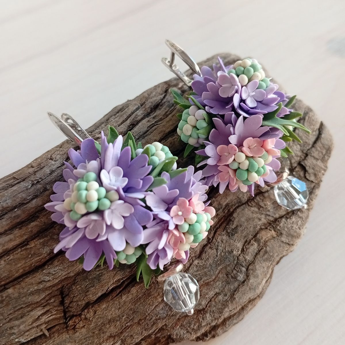 Scabiosa Flower Earrings