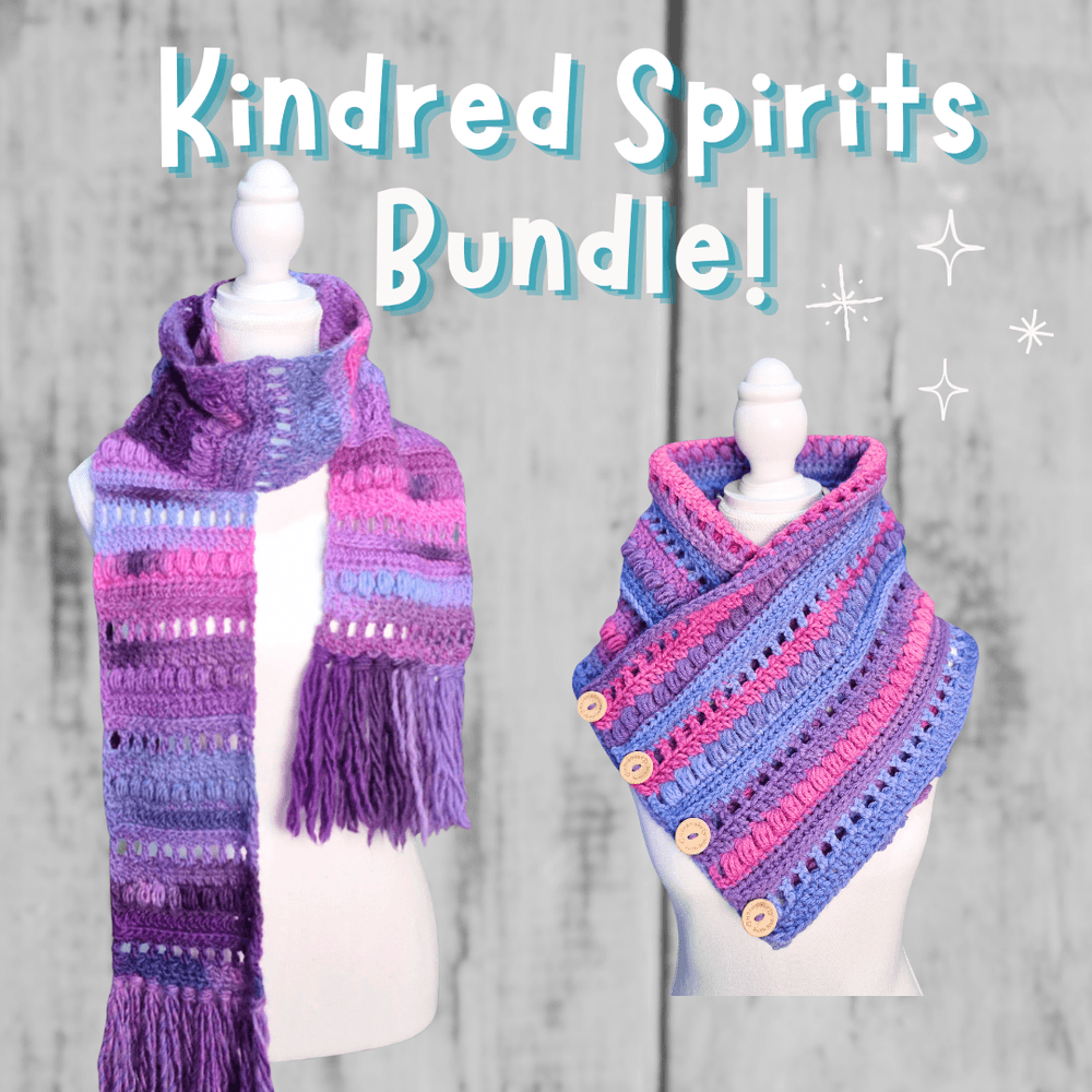 BUNDLE - Kindred Spirits Cowl & Scarf set - digital pattern only