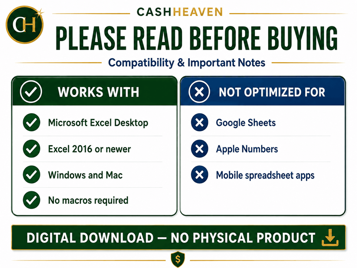 Credit Card Cash-Flow Tracker - Excel Template