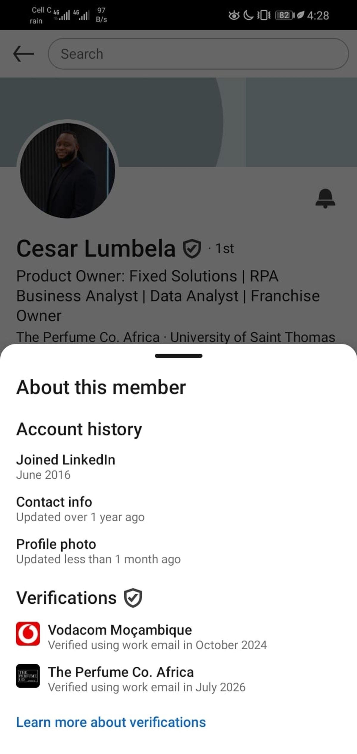 LinkedIn Member Profile Verifications
