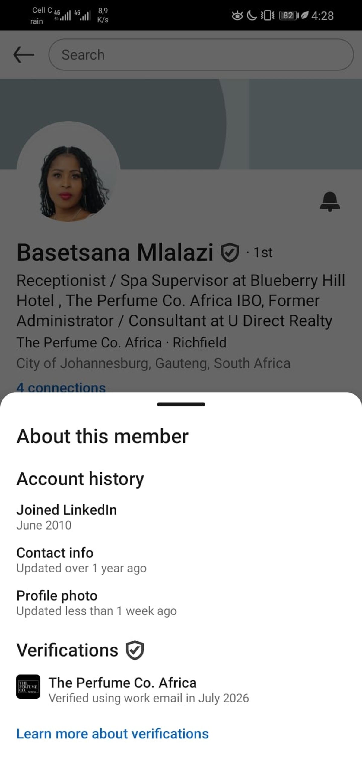 LinkedIn Member Profile Verifications