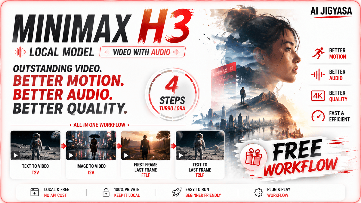 MiniMax H3 — Full ComfyUI Workflow (Free)