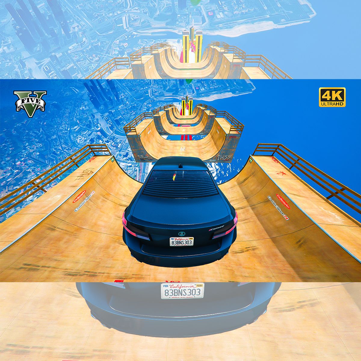 GTA 5 Mega Ramp No Copyright Gameplay 4K 60fps | 1138