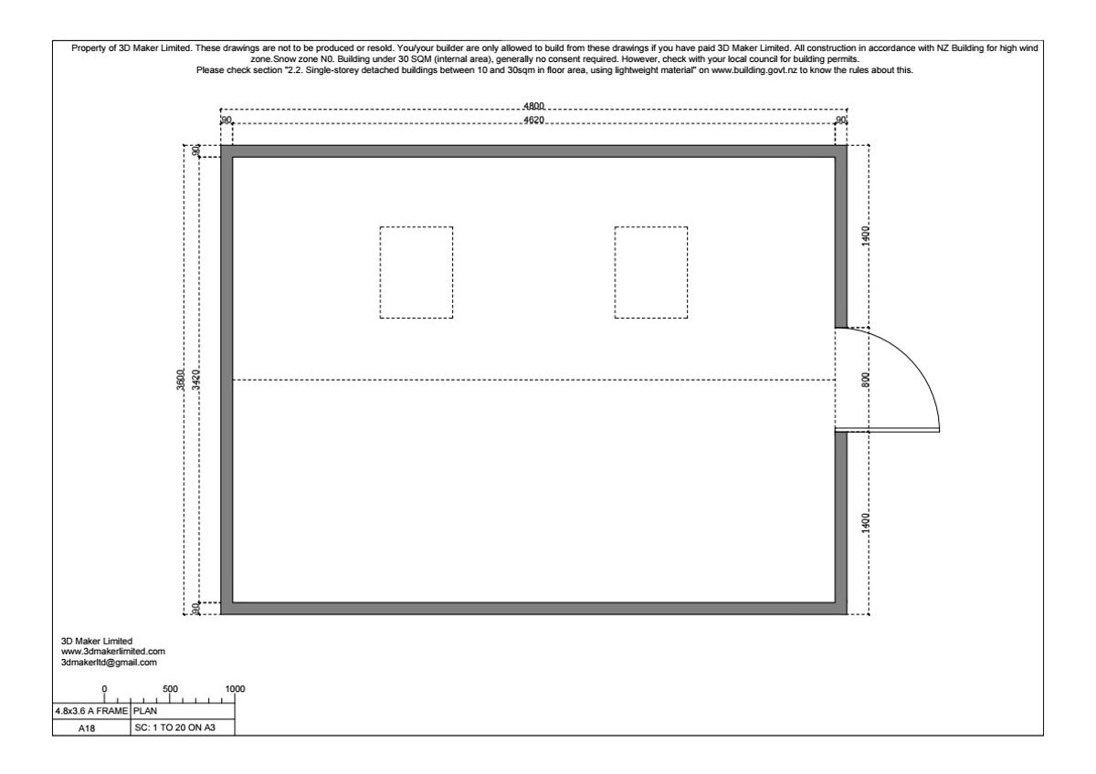 Full Construction Plan Package | A-Frame cabin
