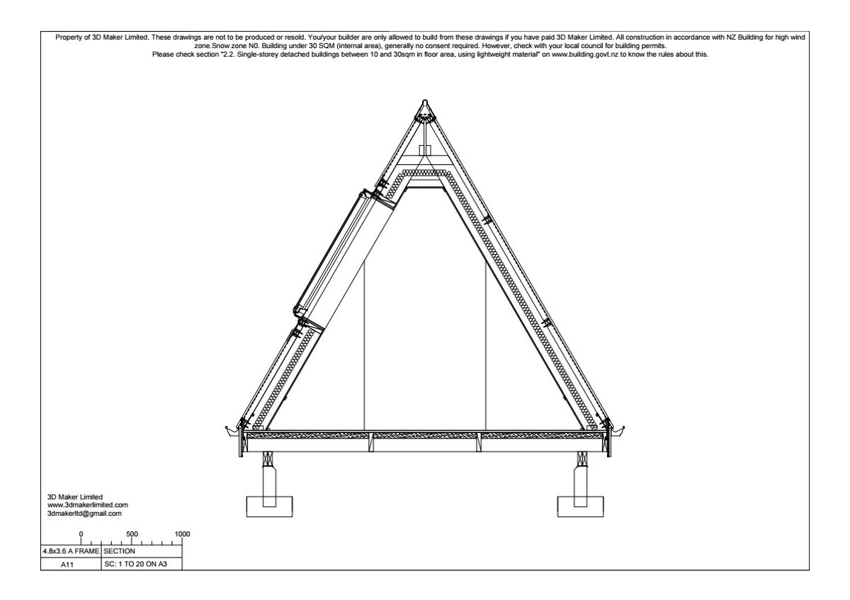 FREE Concept Plan | A-Frame cabin