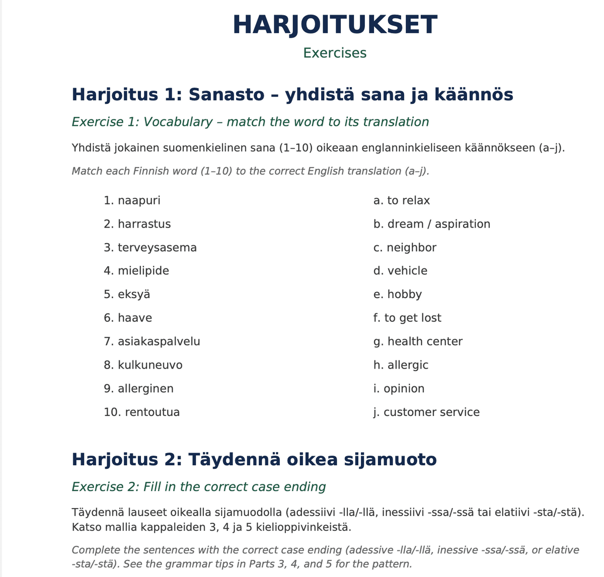 100 Finnish Questions & Answers: Speaking Practice & YKI Prep Guide (PDF)