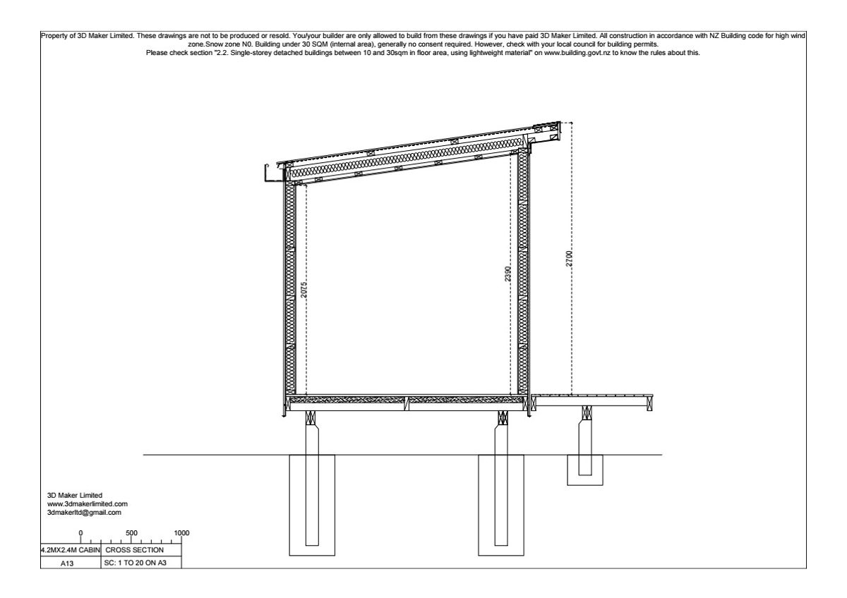 FREE Concept Plan | 4.2m x 2.4m Corrugated Iron Cladding